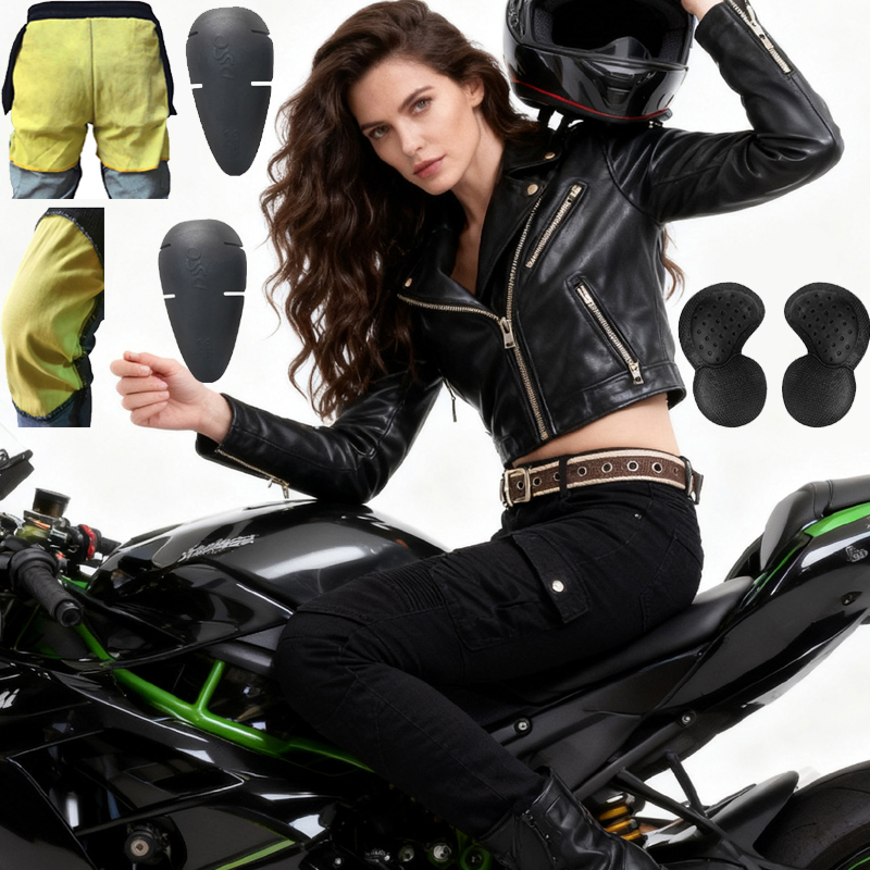 Motorcycle Gear Women - Women Kevlar Motorcycle Jeans Abrasion Resistant