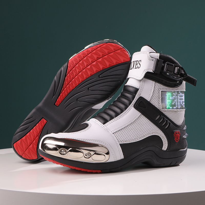 JG.WOLVES Leather Biker Shoes  - Motorcycle Gear Women ulasan dan harga