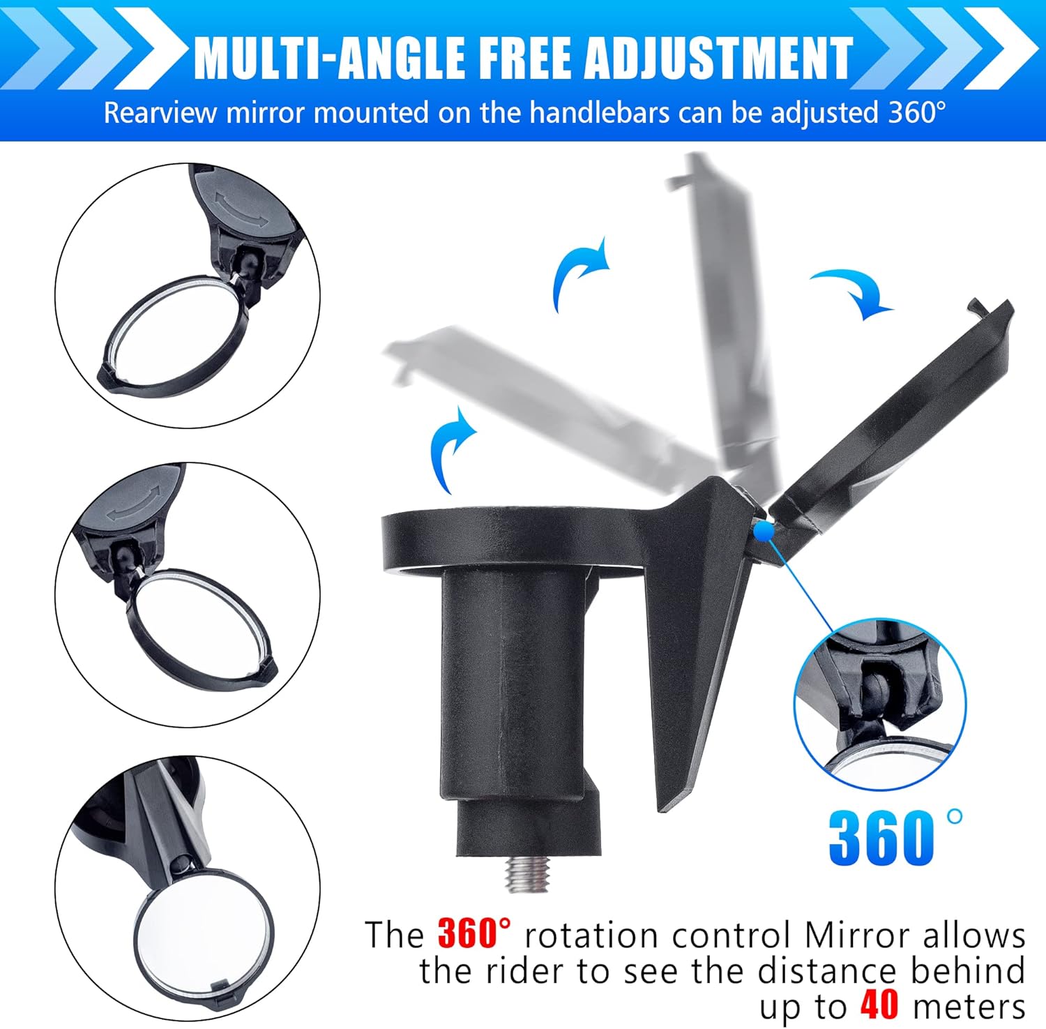1/2pcs Bicycle Rearview Mirror - Mirror Extender Bar ulasan dan harga