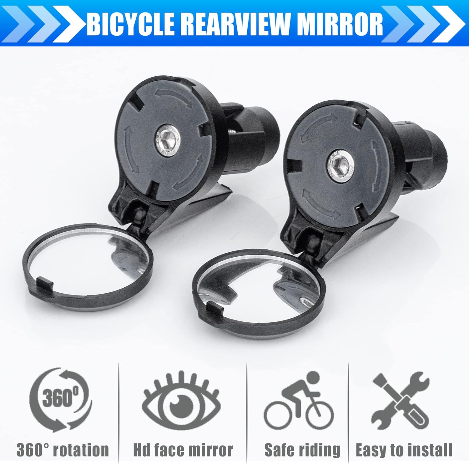 1/2pcs Bicycle Rearview Mirror - Mirror Extender Bar ulasan dan harga