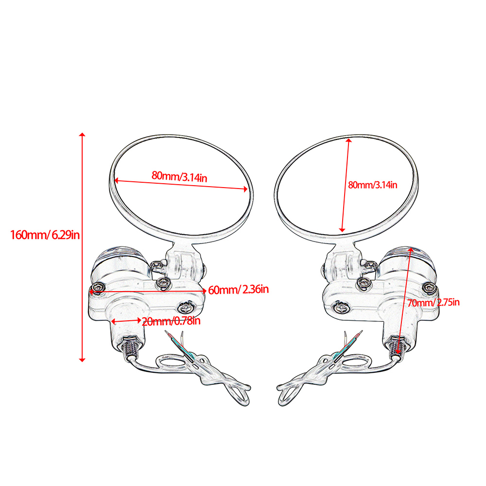 2PCS Motorcycle Mirror Handleb - Mirror Extender Bar ulasan dan harga