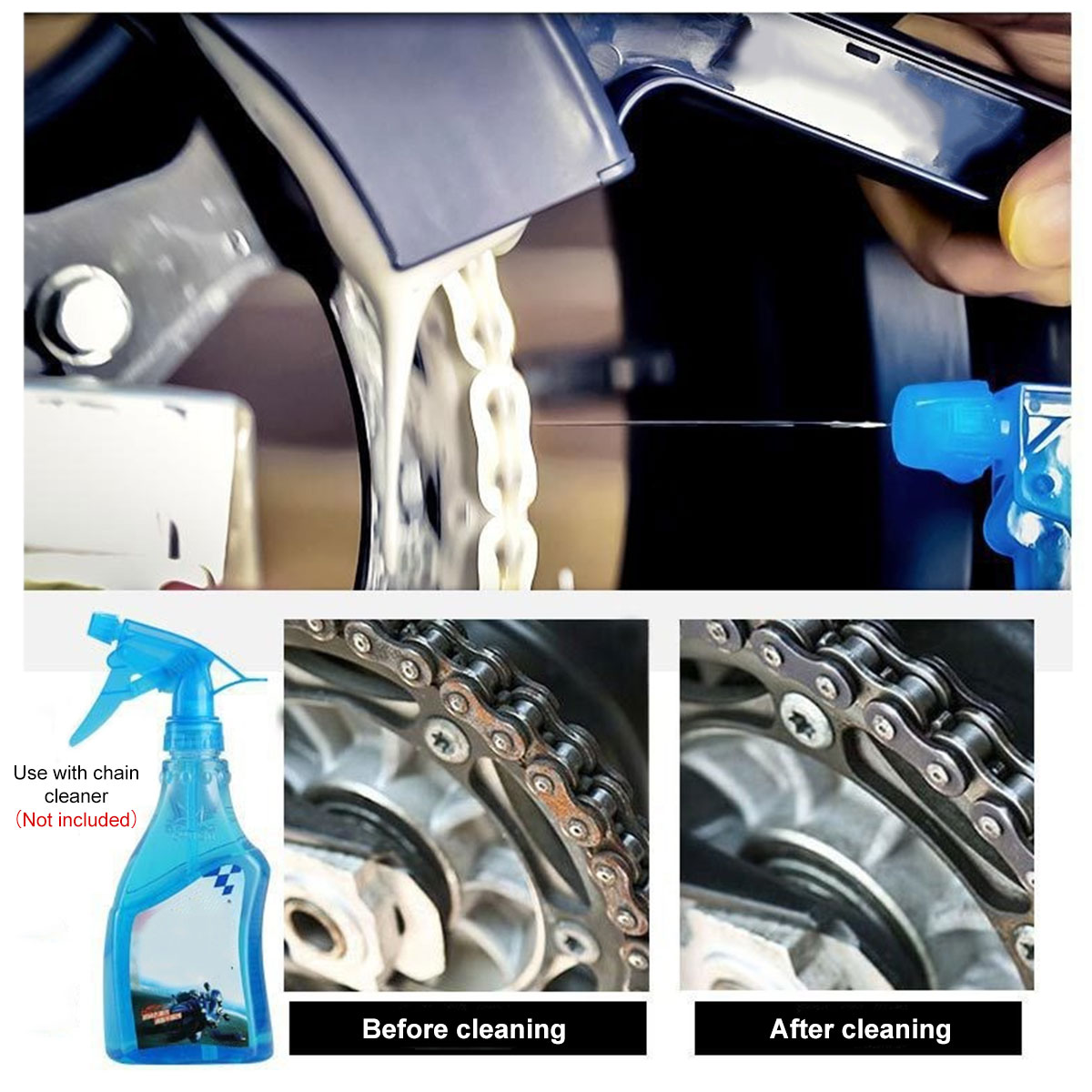 Motorcycle Bike Chain Cleaner  - Motorcycle Gear Up ulasan dan harga