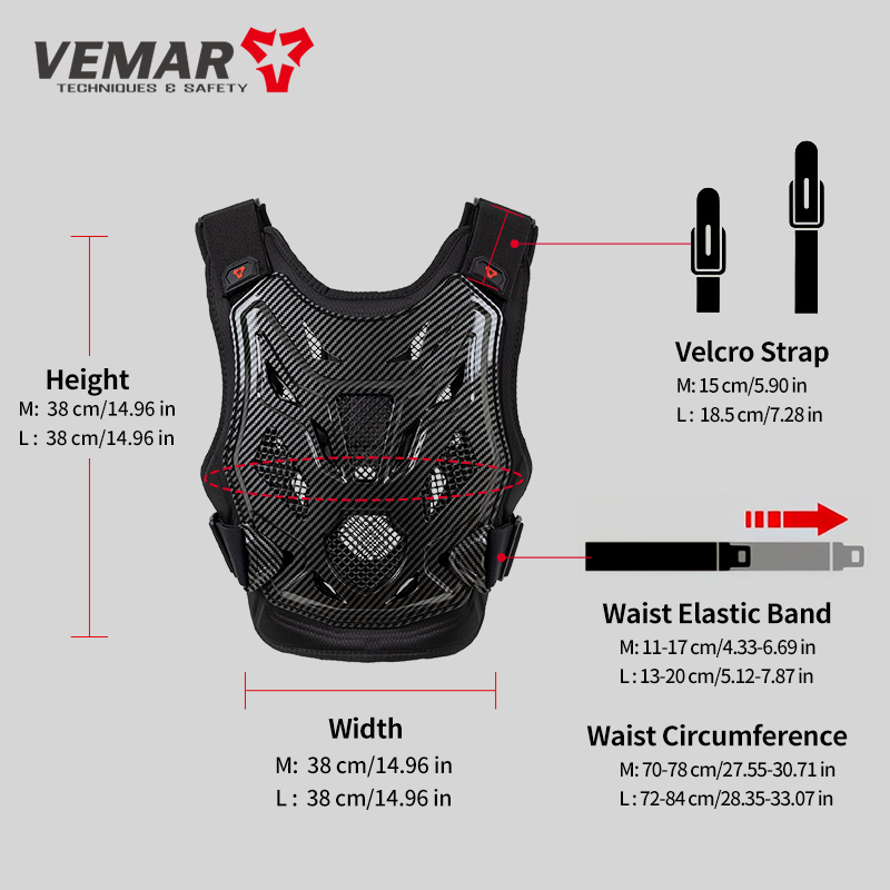 VEMAR Kids Youth Motocross Arm - Chest Protector Armor ulasan dan harga