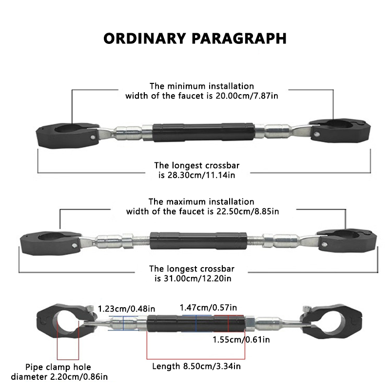 SEAMETAL Motorcycle Adjustable - Mirror Extender Bar ulasan dan harga