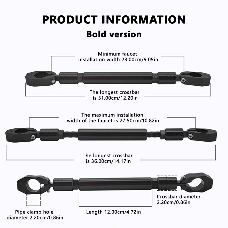 SEAMETAL Motorcycle Adjustable - Mirror Extender Bar ulasan dan harga